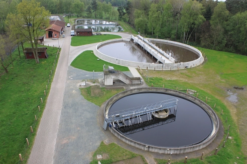 Luftbild der Abwasserreinigungsanlage&nbsp;&copy;&nbsp;Samtgemeinde Fintel