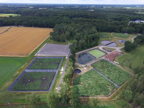 Luftbild der gesamten Abwasserreinigungsanlage&nbsp;&copy;&nbsp;Samtgemeinde Fintel