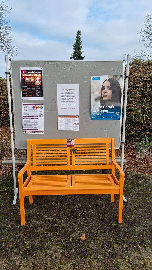 Orange Days 2025 Bank und Aushänge