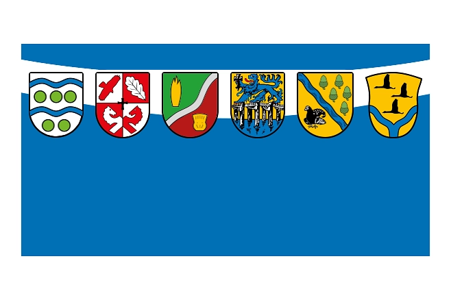 Die Wappen der Mitgliedsgemeinden und Samtgemeinde